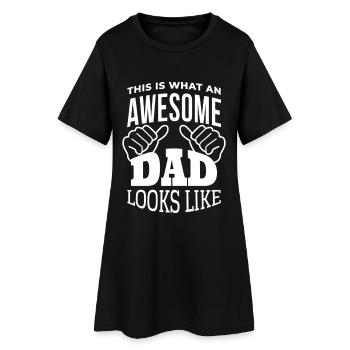 Best Dad looks like Dad Quotes - Women’s T-Shirt Dress - black - Front