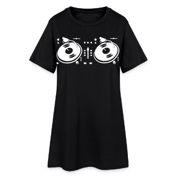 Platine DJ - Robe T-shirt Femme - noir - Devant