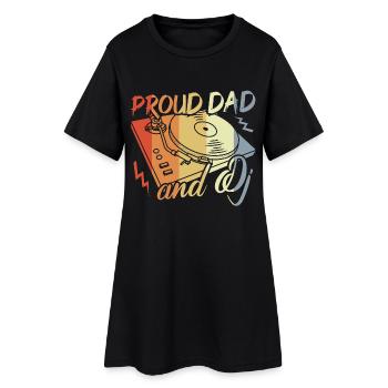 Disc Jockey Papa - Robe T-shirt Femme - noir - Devant
