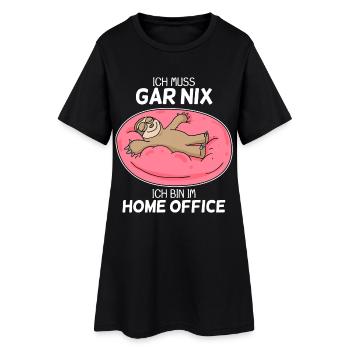 Home Office Spruch - Frauen T-Shirt-Kleid - Schwarz - Vorne