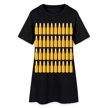 40e anniversaire Bouteilles de bière Bière Quarante - Robe T-shirt Femme - noir - Devant
