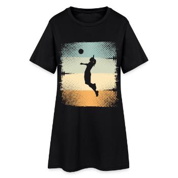 Volley-ball - Robe T-shirt Femme - noir - Devant