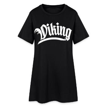 viking viking thor marteau odin botte barbier bart - Robe T-shirt Femme - noir - Devant