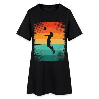 Volley-ball - Robe T-shirt Femme - noir - Devant