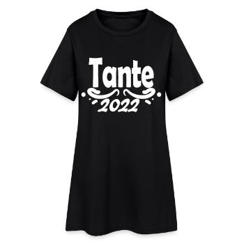 Tante 2022 - Frauen T-Shirt-Kleid - Schwarz - Vorne