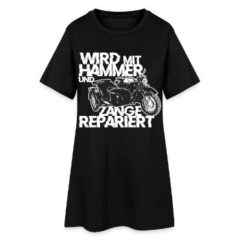 Ural M72 Réparé avec marteau et pince - Robe T-shirt Femme - noir - Devant