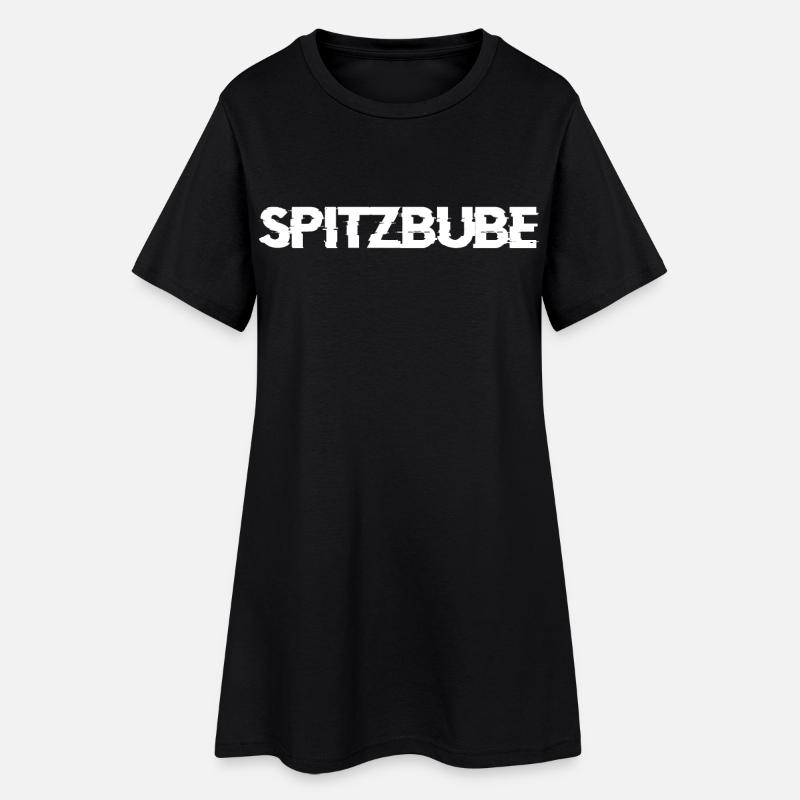 Spitzbube - Frauen T-Shirt-Kleid - Schwarz