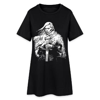 Femme guerrière viking - Robe T-shirt Femme - noir - Devant