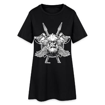 Odin Raven Viking Axes - Robe T-shirt Femme - noir - Devant