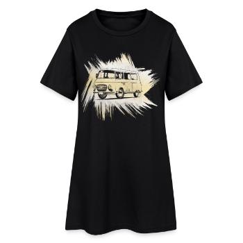 B1000 Grunge Look - Robe T-shirt Femme - noir - Devant
