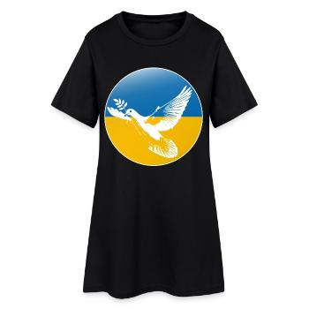 Ukraine dove of peace - Women’s T-Shirt Dress - black - Front