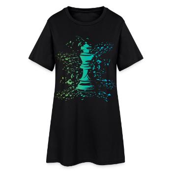 King Chess Symbol Couleurs Blast Club Logo - Robe T-shirt Femme - noir - Devant