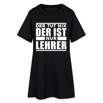 Lehrer - Frauen T-Shirt-Kleid - Schwarz - Vorne