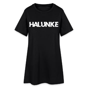 Halunke - Frauen T-Shirt-Kleid - Schwarz - Vorne