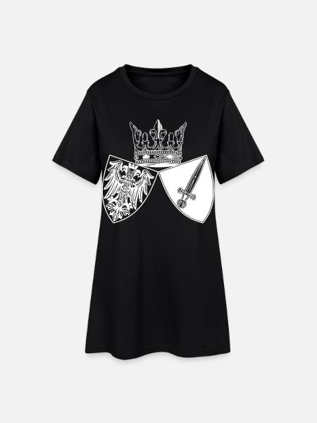 Essen - Stadt - Adler - Schild und Krone - Wappen - Frauen T-Shirt-Kleid - Schwarz