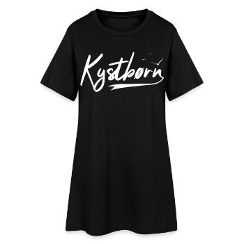 Kystbørn - Enfant côtier - Robe T-shirt Femme - noir - Devant