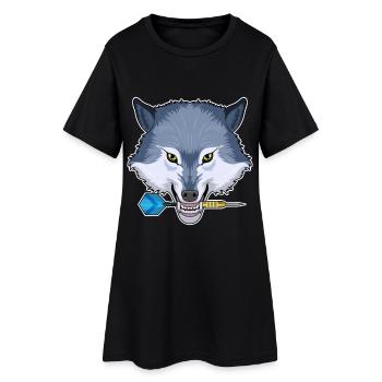 Dartpfeil Fléchette de Loup - Robe T-shirt Femme - noir - Devant