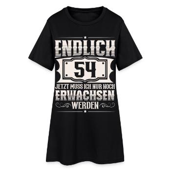 54. Geburtstag 54 Jahre Lustiger Spruch - Frauen T-Shirt-Kleid - Schwarz - Vorne
