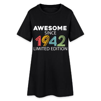 Fantastique depuis 1942 - né en 1942 - Robe T-shirt Femme - noir - Devant