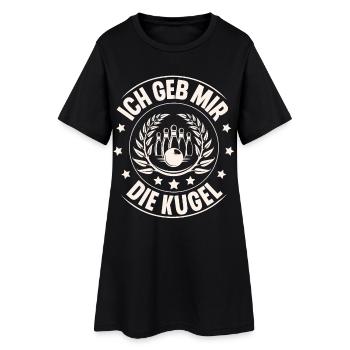 Ich Geb Mir Die Kugel - Frauen T-Shirt-Kleid - Schwarz - Vorne