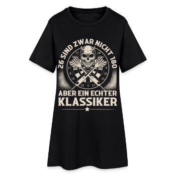 Dart Darten Darts - Frauen T-Shirt-Kleid - Schwarz - Vorne