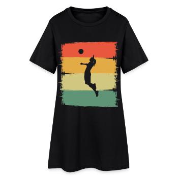 Volley-ball - Robe T-shirt Femme - noir - Devant
