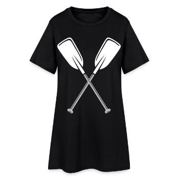 | de pagaie | bicolore Couleurs réglables - Robe T-shirt Femme - noir - Devant
