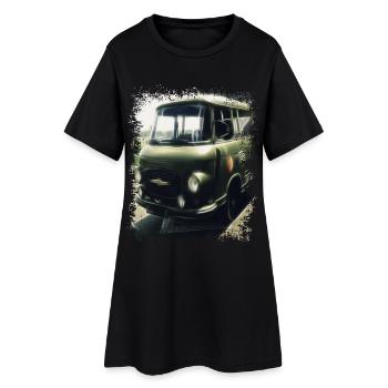 Barkas - NVA - GDR - Transporter - Women’s T-Shirt Dress - black - Front