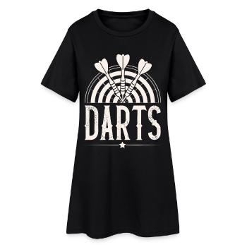 Dart Darten Fléchettes - Robe T-shirt Femme - noir - Devant