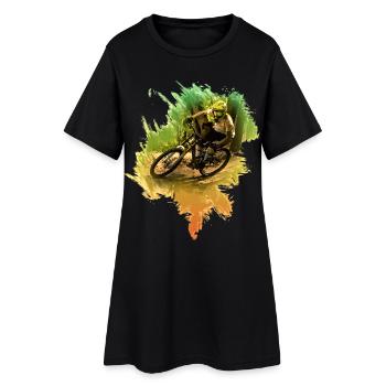 VTT | Vélo | Cyclisme | Descente - Robe T-shirt Femme - noir - Devant