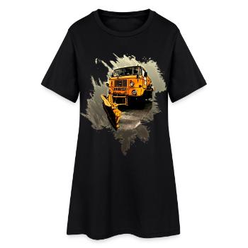 W50 Road Clearing Vehicle Winter Service GDR - Women’s T-Shirt Dress - black - Front