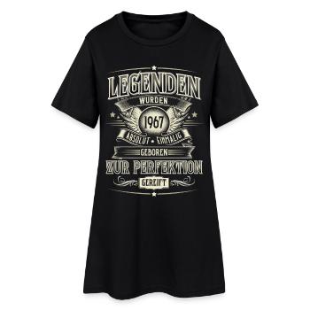 Jahrgang 1967 Geboren Geburtstag Legende - Frauen T-Shirt-Kleid - Schwarz - Vorne