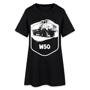 W50 | DDR | LKW | IFA - Frauen T-Shirt-Kleid - Schwarz - Vorne