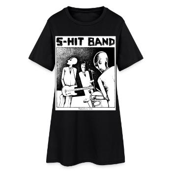 GROUPE S-HIT - Robe T-shirt Femme - noir - Devant