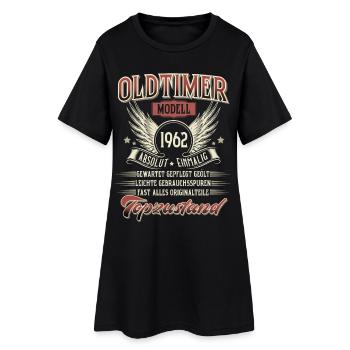 1962 Geboren Geburtstag Oldtimer - Frauen T-Shirt-Kleid - Schwarz - Vorne
