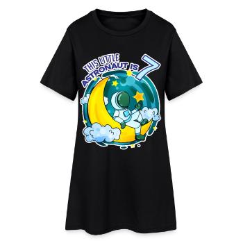 Garçon de 7 ans - 7 ans - J’ai 7 ans - Robe T-shirt Femme - noir - Devant
