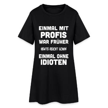 Inspirierender Spruch Verteidiger des Alltags - Frauen T-Shirt-Kleid - Schwarz - Vorne