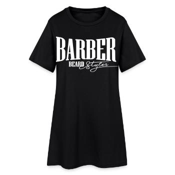 barbier bart styler scher herren frisör barbier cut - Robe T-shirt Femme - noir - Devant