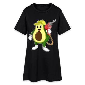 Avocado Artisan Drill Craft - Women’s T-Shirt Dress - black - Front