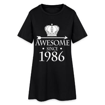 Fantastisch seit 1986 - Jahrgang 1986 - Frauen T-Shirt-Kleid - Schwarz - Vorne