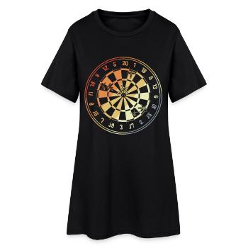 Cible - Robe T-shirt Femme - noir - Devant
