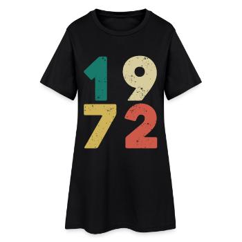 Jahrgang 1972 Rétro Vintage - Robe T-shirt Femme - noir - Devant