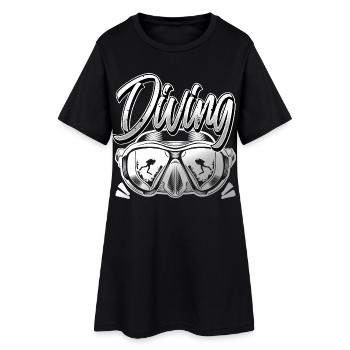 Diving Divers - Women’s T-Shirt Dress - black - Front