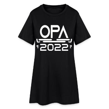 Opa 2022 - Opa werden - Schwangerschaft 2022 - Frauen T-Shirt-Kleid - Schwarz - Vorne