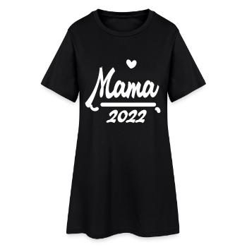 Mama 2022 - Frauen T-Shirt-Kleid - Schwarz - Vorne