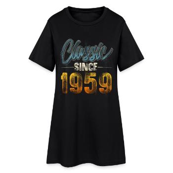 1959 Année de naissance Anniversaire Année de construction Millésime - Robe T-shirt Femme - noir - Devant