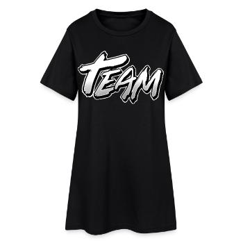Équipe - Robe T-shirt Femme - noir - Devant