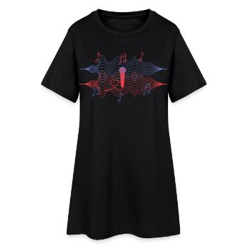 I love music - Women’s T-Shirt Dress - black - Front