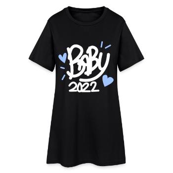 Bébé 2022 Enceinte - Robe T-shirt Femme - noir - Devant