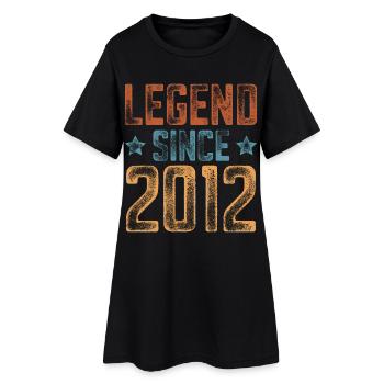 2012 Naissance Année de naissance Anniversaire - Robe T-shirt Femme - noir - Devant